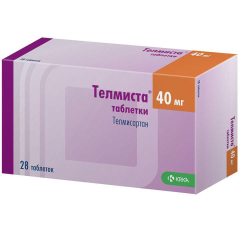 Телмиста таблетки 40 мг, 28 шт.