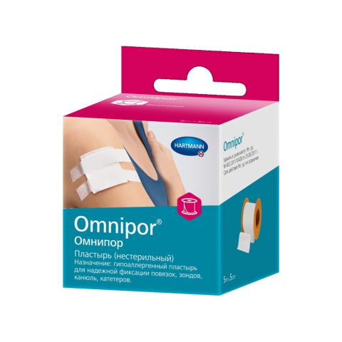 Пластырь omnipor/омнипор нестерильный 5 мx5 см