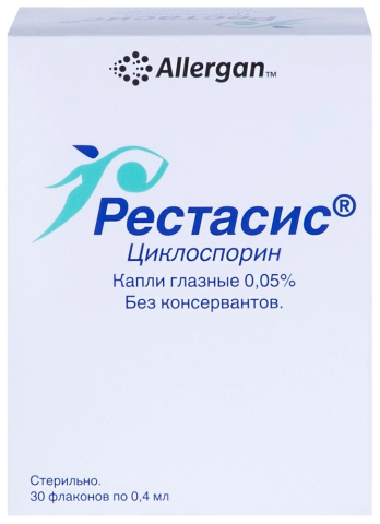 Рестасис 0,05% 30 шт. флакон капли глазные 0,4 мл