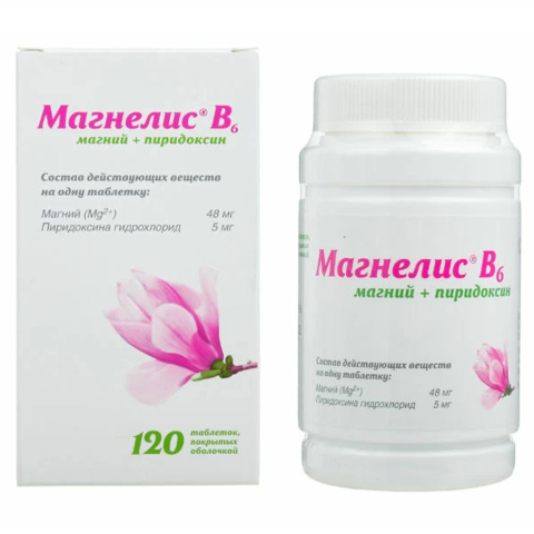 Магнелис В6 №120 таб.п/о банка