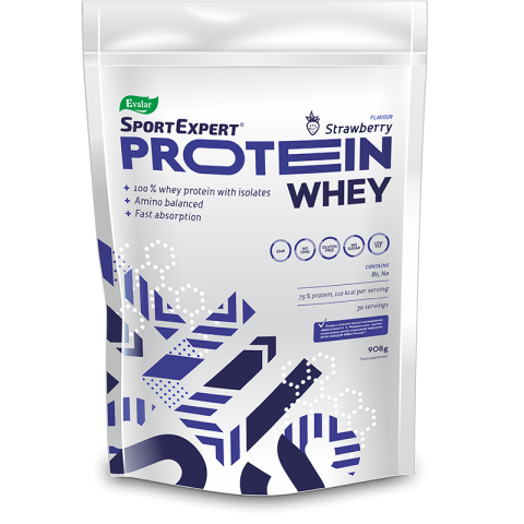 SportExpert Whey Protein СпортЭксперт Сывороточный протеин порошок, 908 г, Эвалар