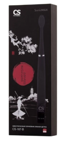Cs medica sonicmax зубная щетка электрическая звуковая cs-167-b/черная