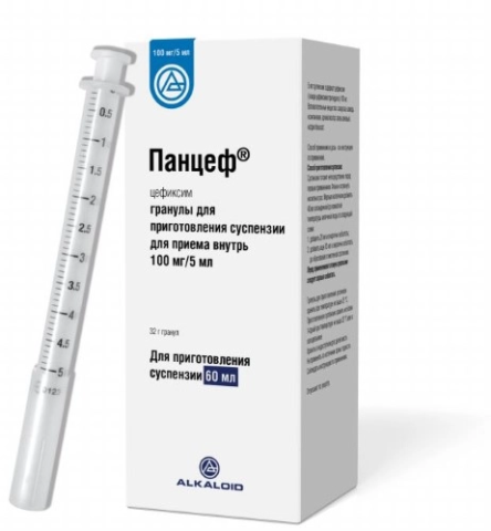 Панцеф 100мг/5мл 32г 60мл гран.д/приг.сусп.д/приема внутрь