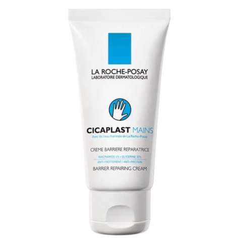 La Roche-Posay Cicaplast Mains Восстанавливающий и увлажняющий крем-барьер для рук с глицерином и ниацинамидом, 50 мл