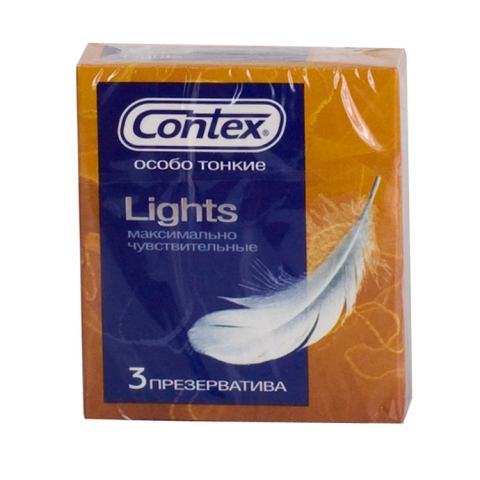 Контекс (Contex) Презервативы Lights особо тонкие, 3 шт.