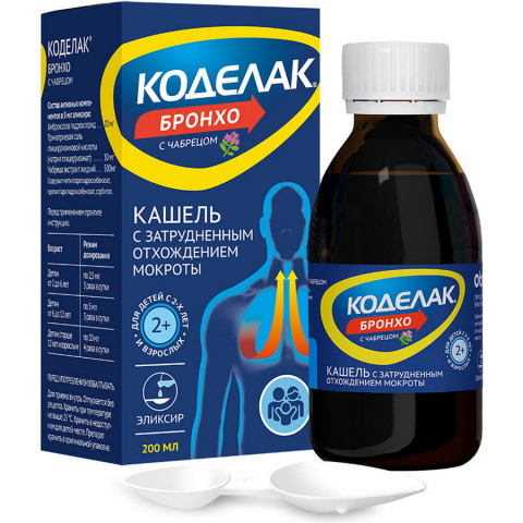 Коделак бронхо чабрец, эликсир, 200мл