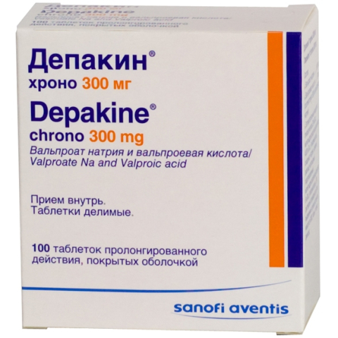 ДЕПАКИН ХРОНО 300МГ N100 ТАБЛ.П.О.
