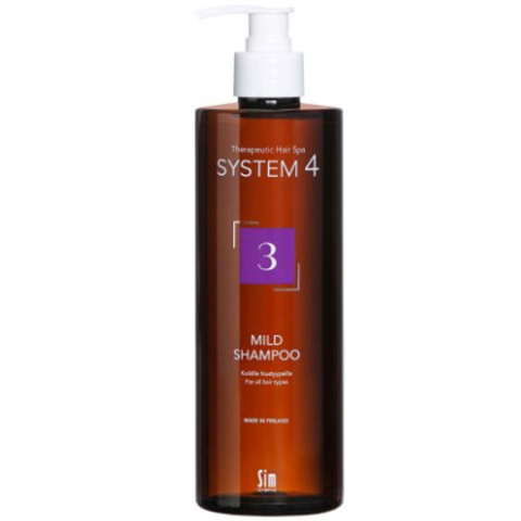 System 4 Mild Shampoo Терапевтический шампунь №3 для ежедневного применения, 500 мл 