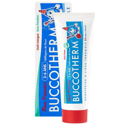 Буккотерм (Buccotherm) зубная гель-паста детская от 2 до 6 лет с клубничным вкусом с термальной водой, 50 мл