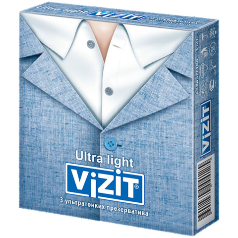 Презервативы VIZIT Ultra light Ультратонкие  3 шт.