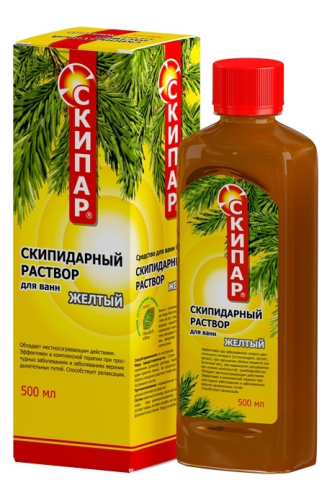 СКИПАР 500МЛ РАСТВОР Д/ВАНН ЖЕЛТЫЙ ФЛ.