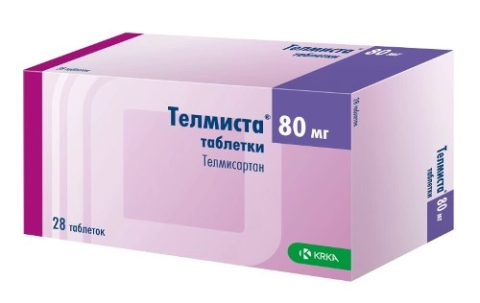 Телмиста 80 мг 28 шт. таблетки