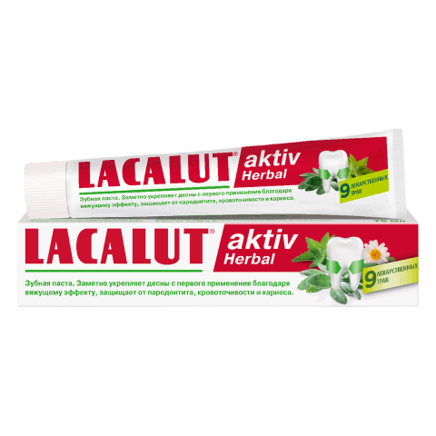 ЛАКАЛЮТ 50МЛ ЗУБНАЯ ПАСТА АКТИВ ХЕРБАЛ