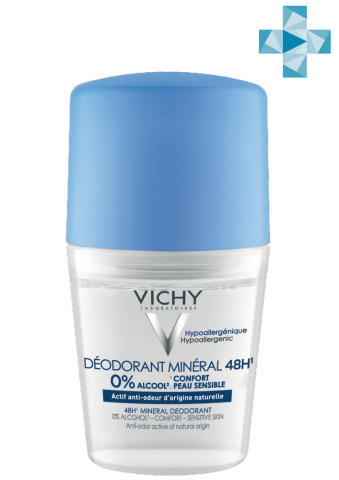 Виши (Vichy) Минеральный дезодорант без солей алюминия 48 часов свежести, 50 мл