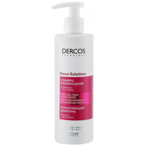 Виши (Vichy) Dercos Densi-Solutions Уплотняющий шампунь для истонченных и ослабленных волос, 250мл