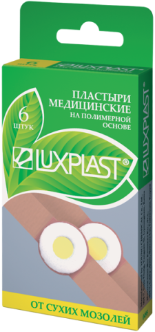 ЛЮКСПЛАСТ 15Х70 N6 ПЛАСТЫРЬ ОТ СУХ/МОЗОЛЕЙ