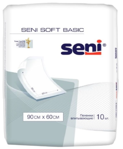 Seni soft basic пеленки гигиенические 90x60 cм 10 шт.