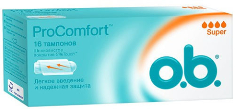 О.Б.тампоны прокомфорт супер, 16шт